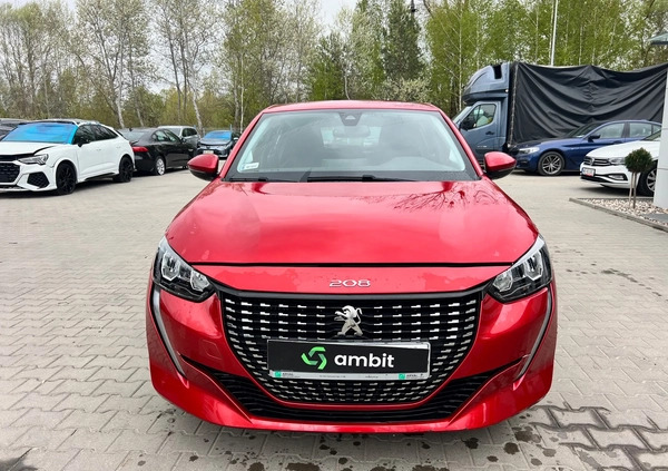 Peugeot 208 cena 48900 przebieg: 45090, rok produkcji 2020 z Świerzawa małe 172